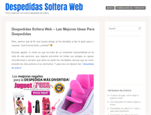 Tablet Screenshot of despedidassolteraweb.com